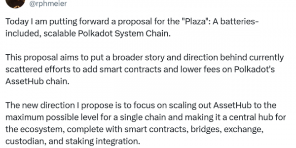波卡联创提出一个集成智能合约、跨链桥等多种功能的系统链Plaza，这会带来波卡的崛起吗？缩略图