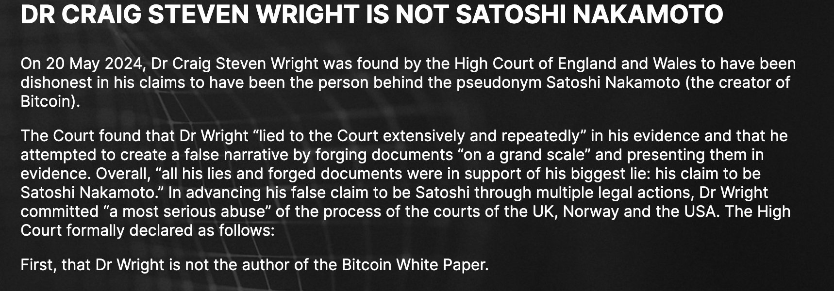 人人都可以是中本聪，Craig Wright除外缩略图