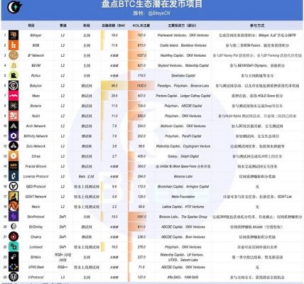 下半年牛市爆发 你必须了解的 BTC 生态未发币项目缩略图